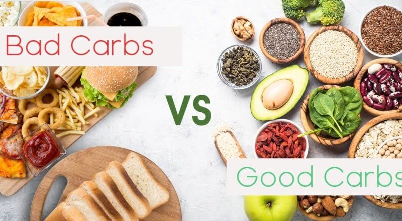 An image showing good carbs vs bar carbs